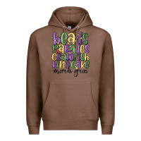 Chestnut beads parades crawfish king cake mardi gras Premium Hoodie - MaliasSmallBusiness