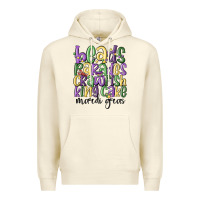Sandshell beads parades crawfish king cake mardi gras Premium Hoodie - MaliasSmallBusiness