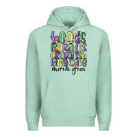 Seafoam beads parades crawfish king cake mardi gras Premium Hoodie - MaliasSmallBusiness