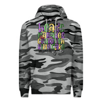 Slate Camo beads parades crawfish king cake mardi gras Premium Hoodie - MaliasSmallBusiness
