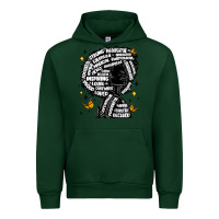 Forest Green black woman quotes Urban Hoodie - MaliasSmallBusiness