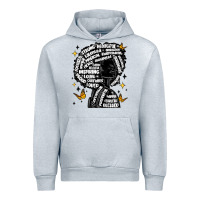 Heather Grey black woman quotes Urban Hoodie - MaliasSmallBusiness