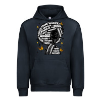 Navy black woman quotes Urban Hoodie - MaliasSmallBusiness