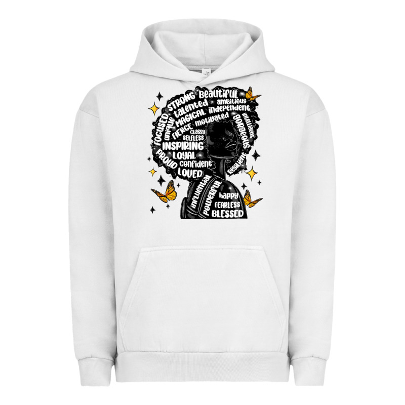 Black Woman Quotes Urban Hoodie by MaliasSmallBusiness | Teevron