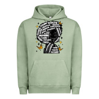 Pigment Oil Green black woman quotes Urban Hoodie - MaliasSmallBusiness