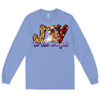Colony Blue joy to the world Long Sleeve Tee - Zillion Design Studio