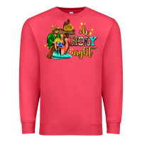 Cardinal oh holy night with sunflower and cross Premium Sweatshirt - AdoDesignShop