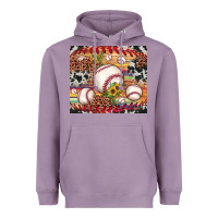 Lavender baseball leopard cowhide sunflower Heavyweight Hoodie - JahusDesignShop