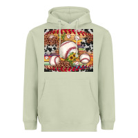 Matcha baseball leopard cowhide sunflower Heavyweight Hoodie - JahusDesignShop