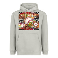 Moon Dust baseball leopard cowhide sunflower Heavyweight Hoodie - JahusDesignShop