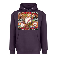 Plum baseball leopard cowhide sunflower Heavyweight Hoodie - JahusDesignShop
