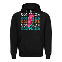Black dog mama Zipper Hoodie - Zillion Design Studio