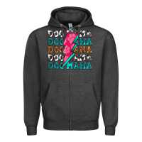 Charcoal Heather dog mama Zipper Hoodie - Zillion Design Studio