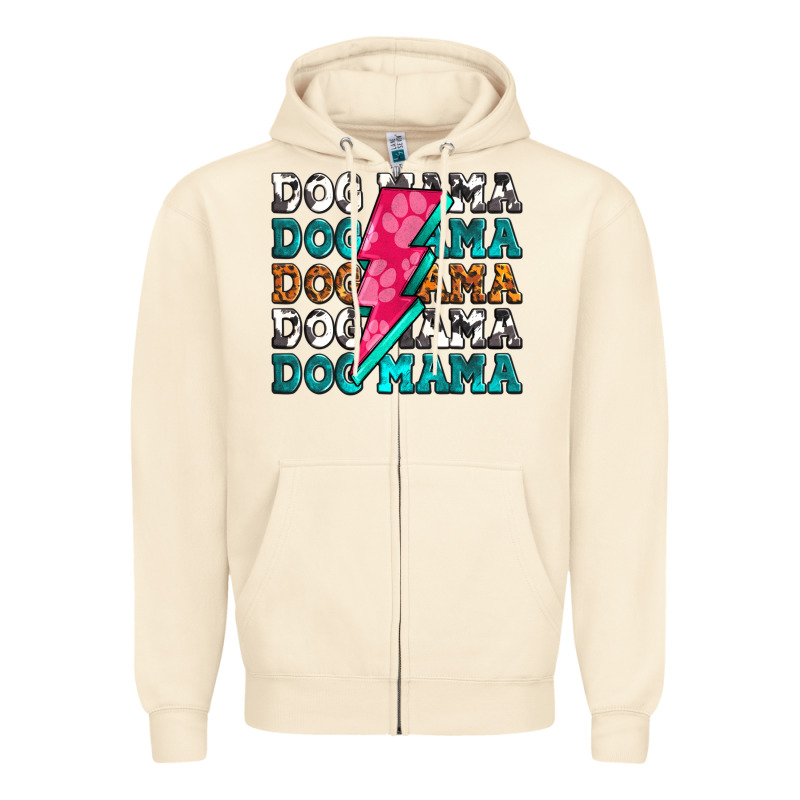 Dog Mama Zipper Hoodie by Zillion Design Studio | Teevron