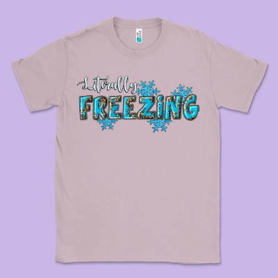 Literally Freezing Winter Classic Tee Designed By Ranaportraitstore