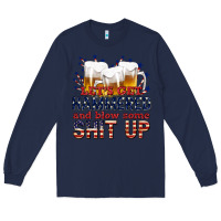 Navy lets get hammered Long Sleeve Tee - texasbilliewilder