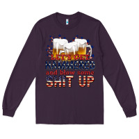 Plum lets get hammered Long Sleeve Tee - texasbilliewilder