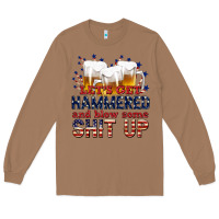 Toasted Coconut lets get hammered Long Sleeve Tee - texasbilliewilder