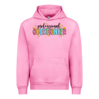 Fuchsia Pink professional overthinker Urban Hoodie - MaliasSmallBusiness
