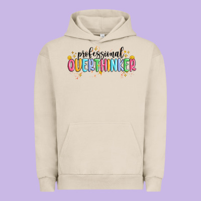 Professional Overthinker Urban Hoodie Designed By Maliassmallbusiness