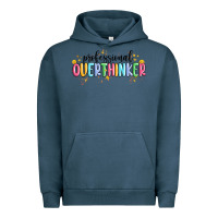 Pigment Midnight Navy professional overthinker Urban Hoodie - MaliasSmallBusiness