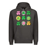 Smoke st.patrick's day clovers Premium Hoodie - MaliasSmallBusiness
