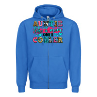 True Royal auntie like a mom only cooler Zipper Hoodie - Zillion Design Studio