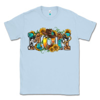 Dusty Blue western mom Classic Tee - texasbilliewilder