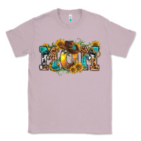 Lilac western mom Classic Tee - texasbilliewilder