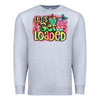 Heather Grey let's get loaded Premium Sweatshirt - Jasminsmagicworld