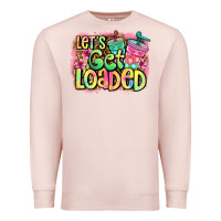 Pale Pink let's get loaded Premium Sweatshirt - Jasminsmagicworld