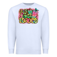 White let's get loaded Premium Sweatshirt - Jasminsmagicworld