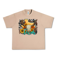 Burro western texas  and cowhide with sunflower Urban Heavy Tee - Artiststas