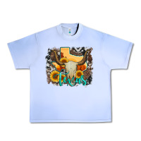 Grape Ice western texas  and cowhide with sunflower Urban Heavy Tee - Artiststas