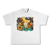 Lunar Rock western texas  and cowhide with sunflower Urban Heavy Tee - Artiststas