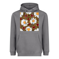 Storm valentines day daisy and leopard seamless pattern Heavyweight Hoodie - BundleAndBundleShop