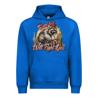 Cobalt cute but will fight you racoon western Urban Hoodie - NancyCooperArtShop