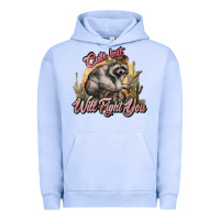 Pigment Grape Ice cute but will fight you racoon western Urban Hoodie - NancyCooperArtShop