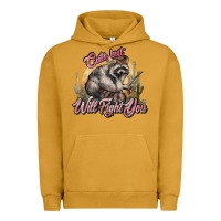 Pigment Peanut Butter cute but will fight you racoon western Urban Hoodie - NancyCooperArtShop