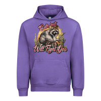 Tulip cute but will fight you racoon western Urban Hoodie - NancyCooperArtShop