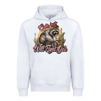 White cute but will fight you racoon western Urban Hoodie - NancyCooperArtShop
