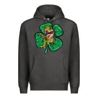 Charcoal Heather dinosaur st patricks day Premium Hoodie - MaliasSmallBusiness