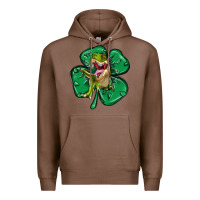 Chestnut dinosaur st patricks day Premium Hoodie - MaliasSmallBusiness
