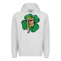 Dove Grey dinosaur st patricks day Premium Hoodie - MaliasSmallBusiness