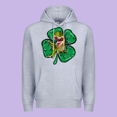 Dinosaur St Patricks Day Premium Hoodie Designed By Maliassmallbusiness