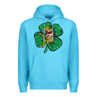 Ocean Blue dinosaur st patricks day Premium Hoodie - MaliasSmallBusiness
