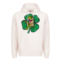 Pale Pink dinosaur st patricks day Premium Hoodie - MaliasSmallBusiness