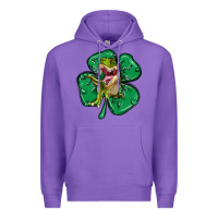 Purple dinosaur st patricks day Premium Hoodie - MaliasSmallBusiness
