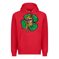 Red dinosaur st patricks day Premium Hoodie - MaliasSmallBusiness