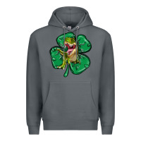 Rock dinosaur st patricks day Premium Hoodie - MaliasSmallBusiness